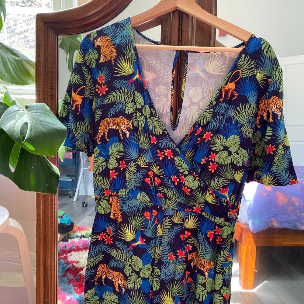 Jungle Print Jumpsuit